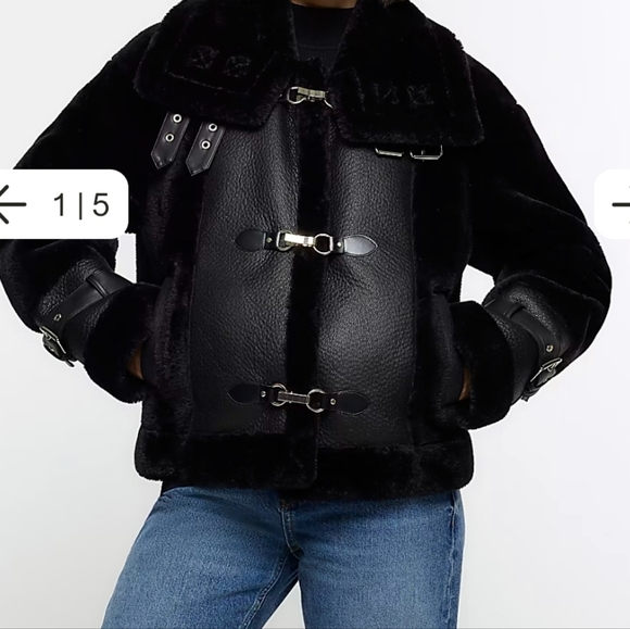 River Island - Aviator Jacket - UK6 - Picture 1 of 2